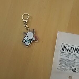 💲1⃣⏩▶Cute Friend Hello Kitty Doggy Keychain with Flower Charm